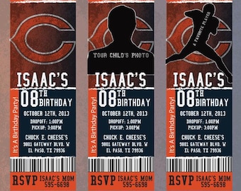 Bears Custom Invitation | NFL Football Party Invite | Birthday Baby Shower Printable