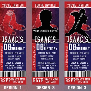 Custom Red Sox Birthday/Event Invitation!