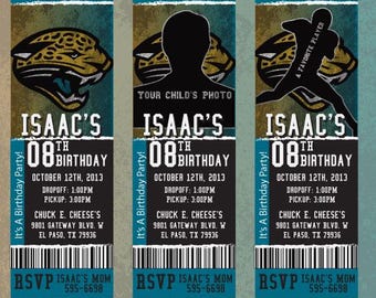 Jaguars Custom Invitation | NFL Football Party Invite | Birthday Baby Shower Printable