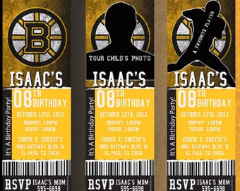 Custom Bruins Birthday/Event Invitation!