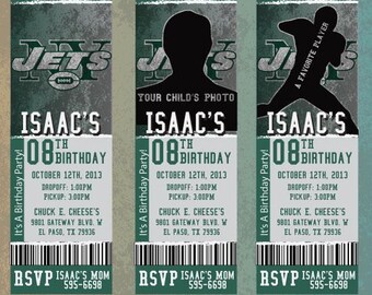 Jets Custom Invitation | NFL Football Party Invite | Birthday Baby Shower Printable