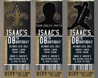 Saints Custom Invitation | NFL Football Party Invite | Birthday Baby Shower Printable