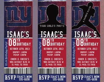 Giants Custom Invitation | NFL Football Party Invite | Birthday Baby Shower Printable