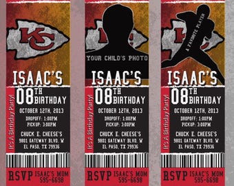 Chiefs Custom Invitation | NFL Football Party Invite | Birthday Baby Shower Printable