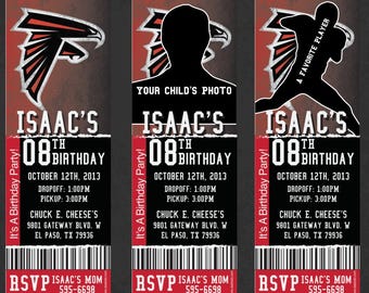 Falcons Custom Invitation | NFL Football Party Invite | Birthday Baby Shower Printable