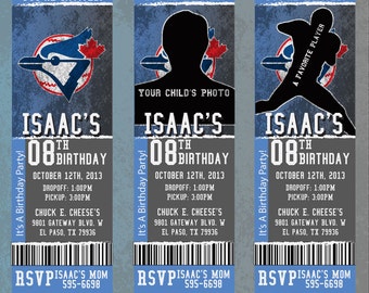 ¡Invitación personalizada para cumpleaños o evento de los Blue Jays!