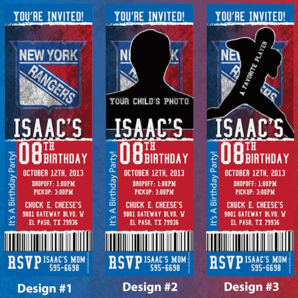 Custom Rangers Birthday/Event Invitation!