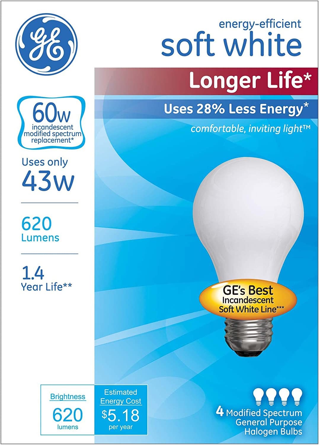 Soft white sale incandescent bulbs