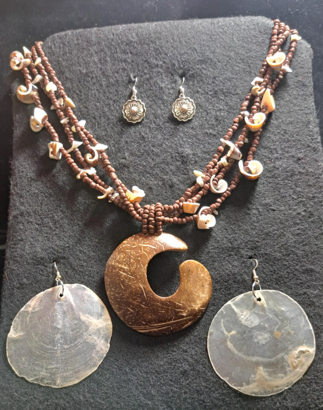 Tropical Hawaiian Coconut Shell Pendant Necklace Bundle - Etsy