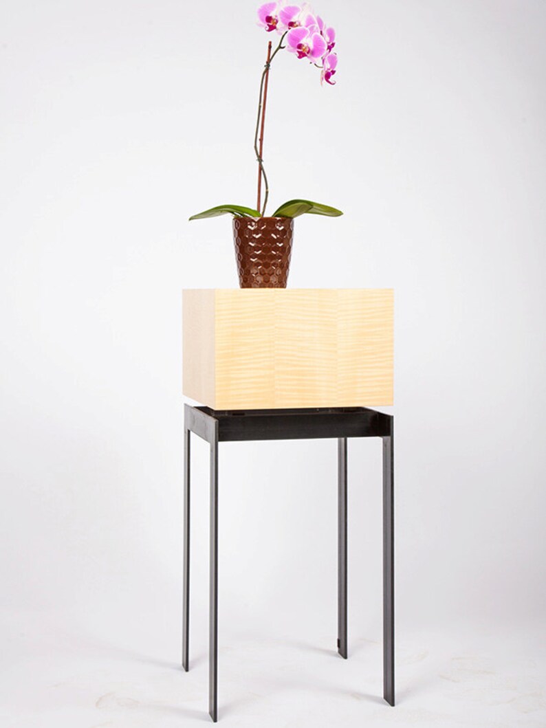 Square/cube Top Side Table/display Pedestal Stunning Light Etsy