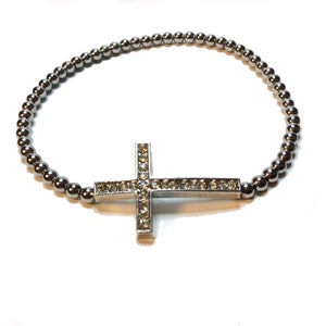 Minimalist, Cross bracelet, Christian Jewelry, Religious Jewelry, Silver Bracelet, Christmas gift, bracelet, cross jewelry, last minute gift