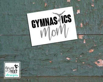 Gymnastics Mom Vinyl Decal Sticker | Gymnastics Decal Sticker | Water bottle Sticker