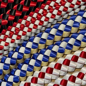 Military Homecoming Braid | Homecoming Braids for Mums and Garters | Mum Accessory | HOCO Ribbons