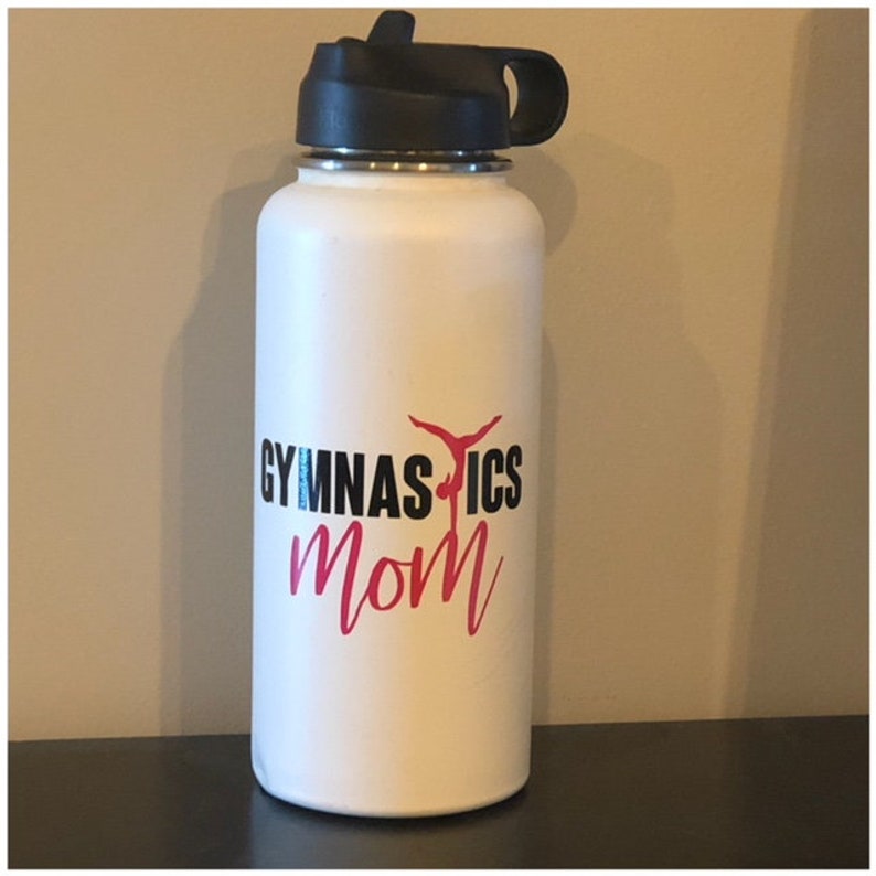 Gymnastics Mom Vinyl Decal Sticker Gymnastics Decal Sticker Water bottle Sticker image 2