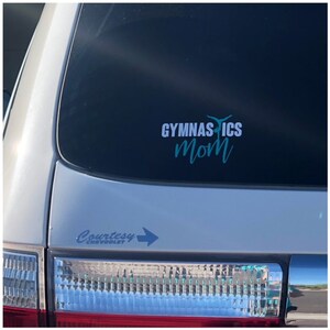 Gymnastics Mom Vinyl Decal Sticker Gymnastics Decal Sticker Water bottle Sticker image 4