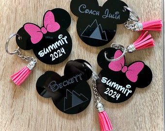 Summit Bound 2024, Custom Bag tags, Summit Bound, Disney D2, Summit 2024, cheer, your team, your colors, Summit Bid