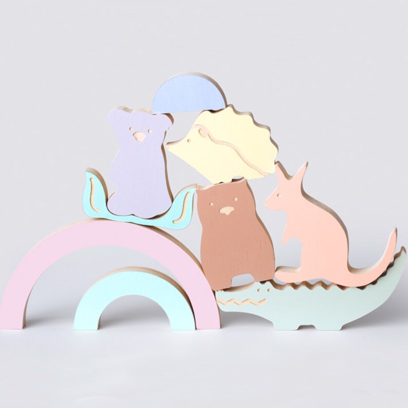 wooden animal toys for toddlers