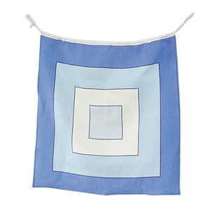 Nautical Linen Flag Wall Hanging Art Letter W2 Made in Australia 70x 70cm image 1