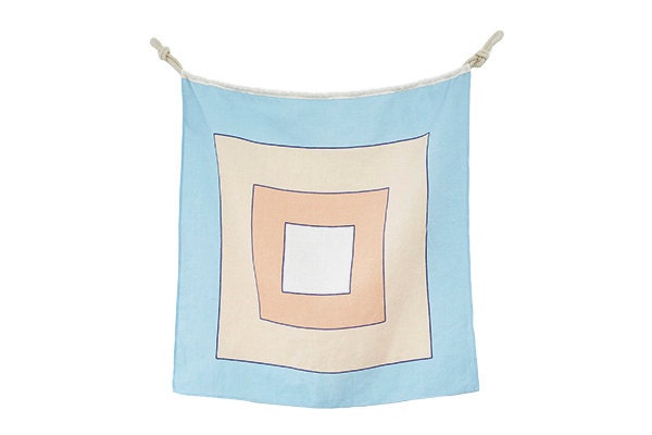 Nautical Linen Flag Wall Hanging Art Letter W - Fabriqué en Australie 70x 70cm