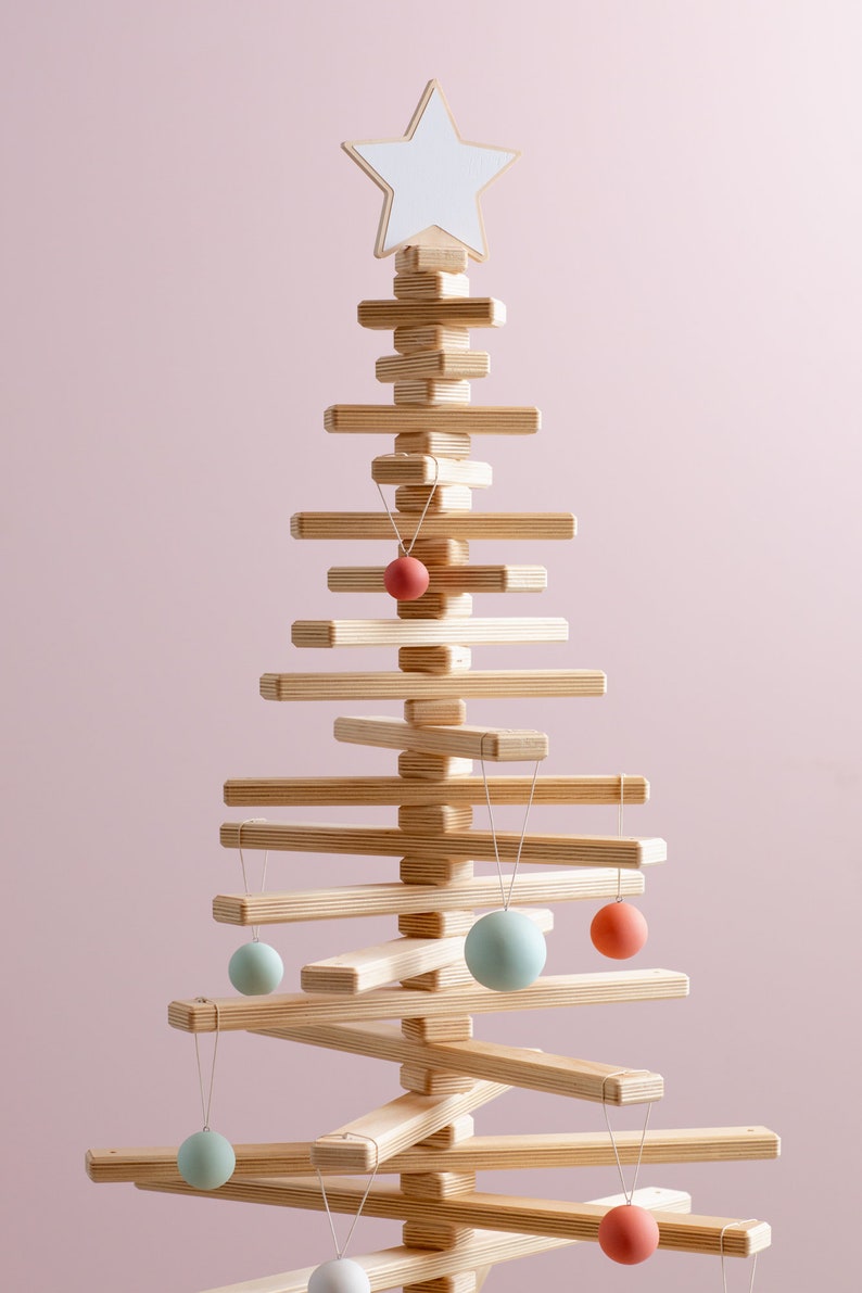 Large One Two Tree Wooden Christmas Tree sustainably made in | Etsy