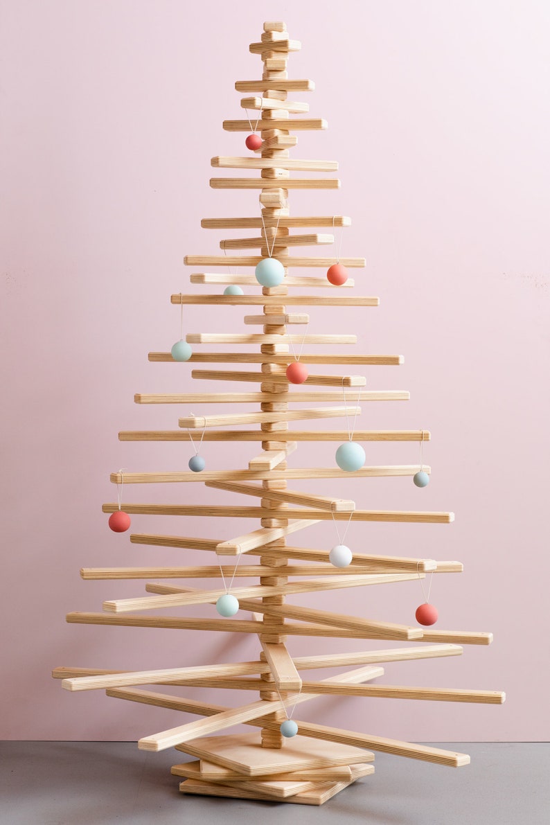 Wooden Christmas Tree, Eco Friendly and Modern Christmas Tree, Sustainably Handcrafted in Australia, Contemporary Christmas Tree, Minimalist image 4