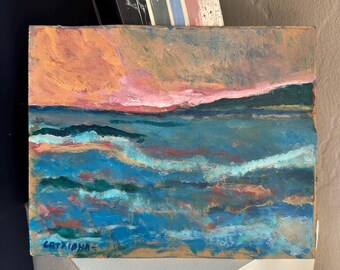 Katharine B. Bergstrom Catriona 1937-2024 Seascape painting