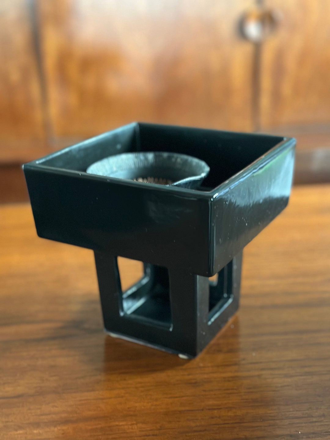 Pedestal Planter Ikebana Vase Mid Century Modern Decor Made Etsy