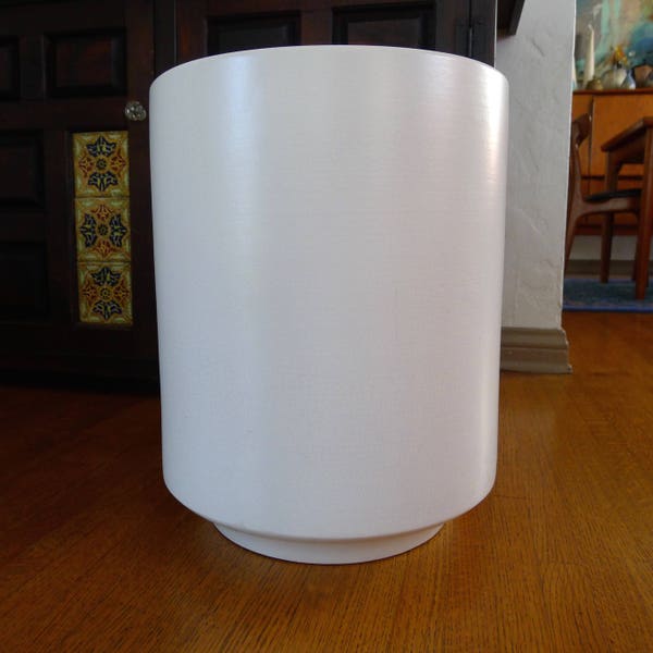 Tall White Gainey Laverne Architectural Pottery Planter, Size C-14/17