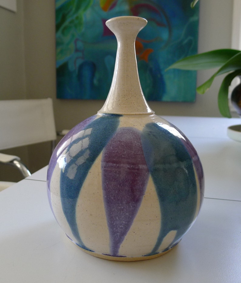 Mid Century Modern Studio Art Pottery Vase Weedpot, Signed Marcus - Etsy