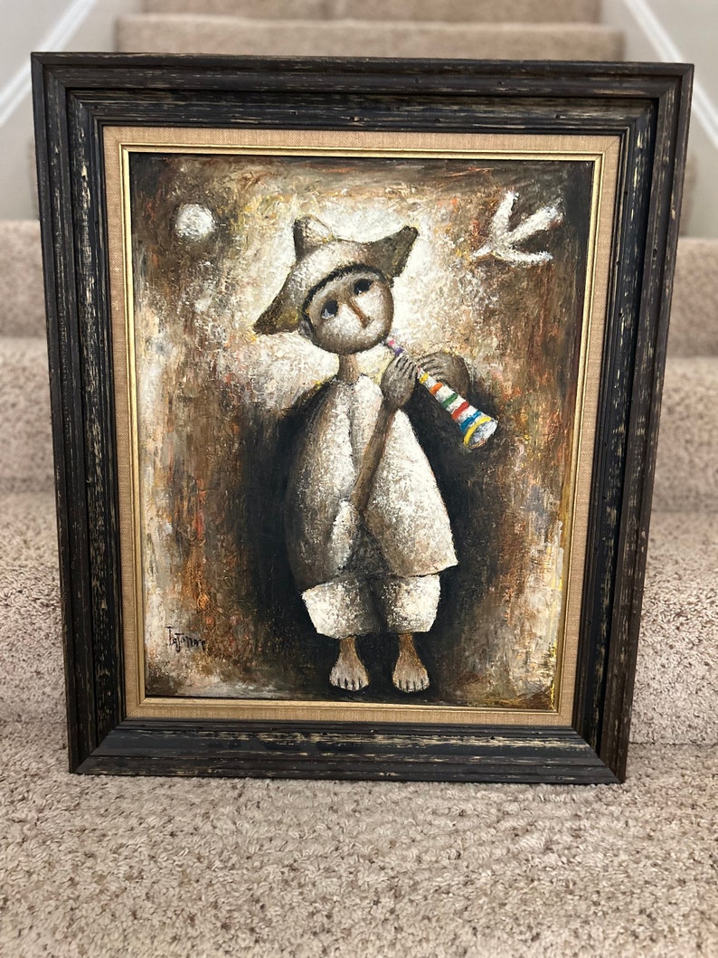 Jesus Ortiz Tajonar original oil on canvas framed image 1