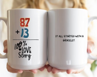 Taylor and Travis Love Story Mug 15oz | Gift | Swift | Chiefs