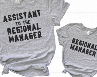 Regional Manager Shirt | Assistant to the Regional Manager | Assistant to the Assistant | Matching Family Christmas Shirts | New Parents