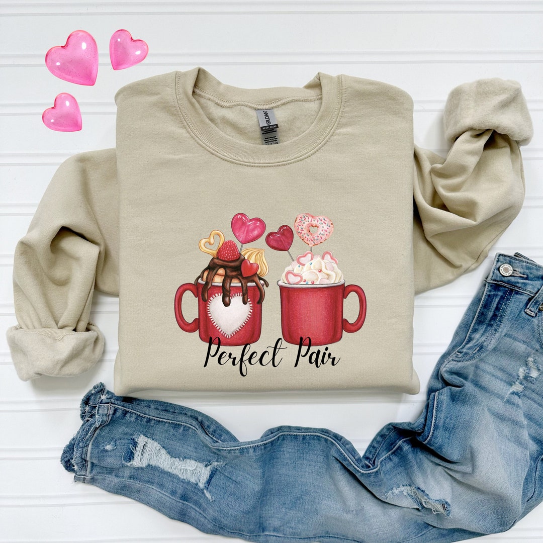Perfect Pair Coffee Valentine's Day Unisex Short Sleeve Tee Valentine's