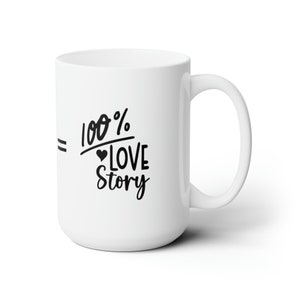 Travis + Taylor Love Story Mug 15oz | Eras Mug | Gift | Swiftie Mug | Swift | Chiefs | Taylor Fan Mug image 3