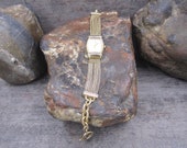 Ladies Citizen eco drive gold tone watch with chain strap