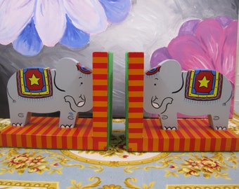 Elephant Book Ends for Children