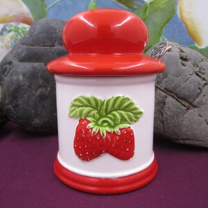 Strawberry Salt and Pepper Made In Japan, Strawberry Serving Set Strawberry Jam Jar