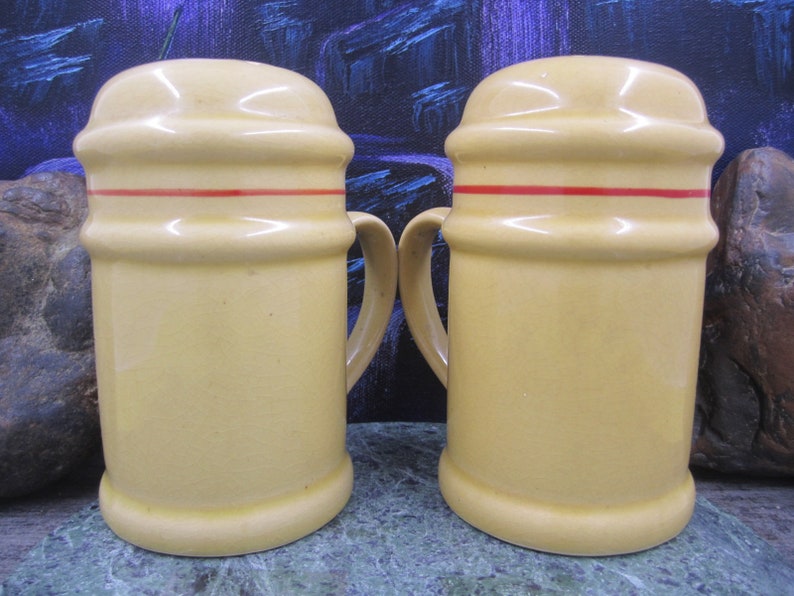 Large country style salt and pepper shakers