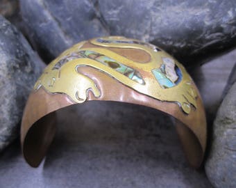 Vintage Abalaone designer bangle/bracelet