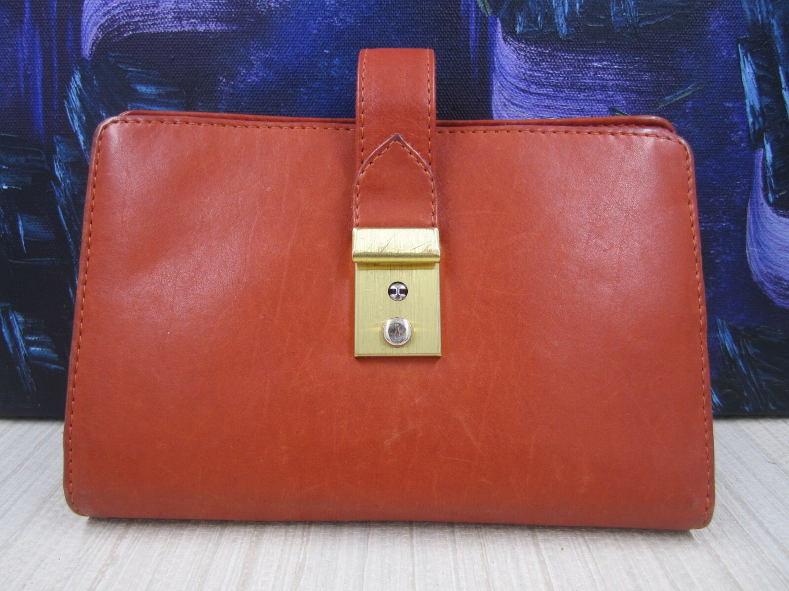 Mens travel shop wallet with chain