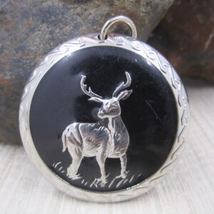 Silver tone deer Pendant image 4