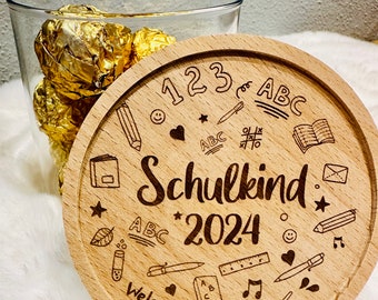 Keksdose "Schulkind 2024", Geschenk für Schulkind, Schulanfang, Glas für Süssigkeiten, in versch. Größen