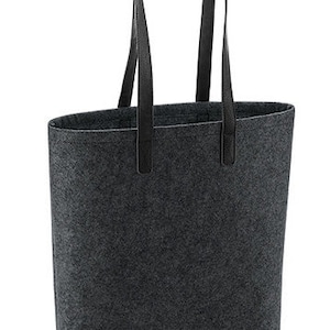 Filztasche, Filzshopper mit langen Henkeln, Tasche, Umhängen, Einkaufen, Umhängetasche, Filz, Felt