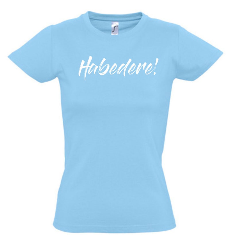 T-shirt Habedere Light Blue, Print, Shirt, Print, Summer, Short Sleeve image 1