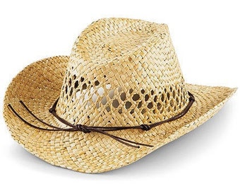 Strohhut, Straw Cowboy Hat, Sommerhut, Summerhat, Sonnenhut, Kopfbedeckung