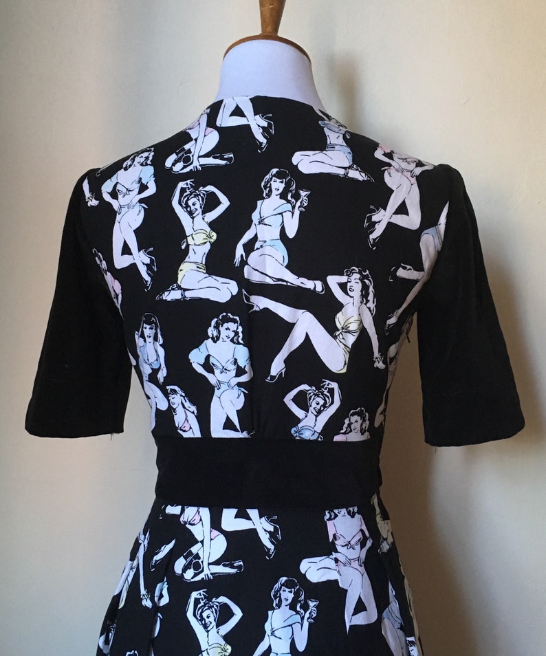 Medium and Large SALE Betty Page Pin Up Retro Dress Small