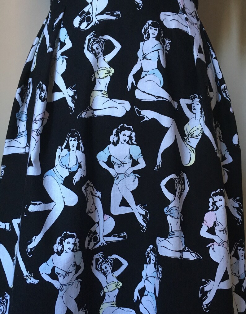 Medium and Large SALE Betty Page Pin Up Retro Dress Small