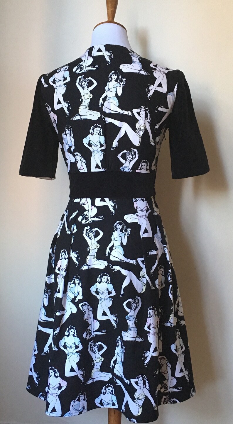 Medium and Large SALE Betty Page Pin Up Retro Dress Small