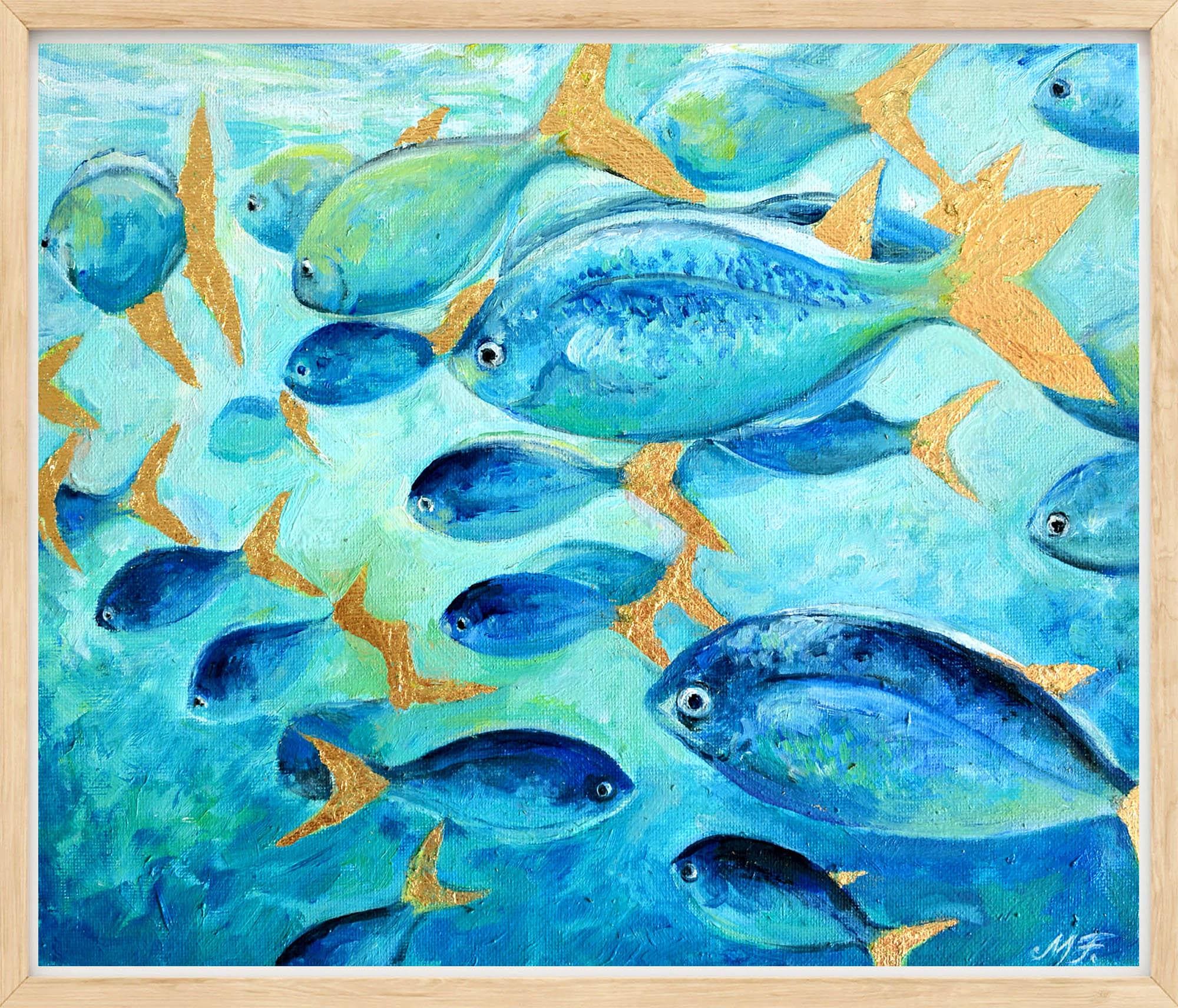 マシューアレン  Watercolor Azure Fish BlueLineFish_4_grande.jpg?v=