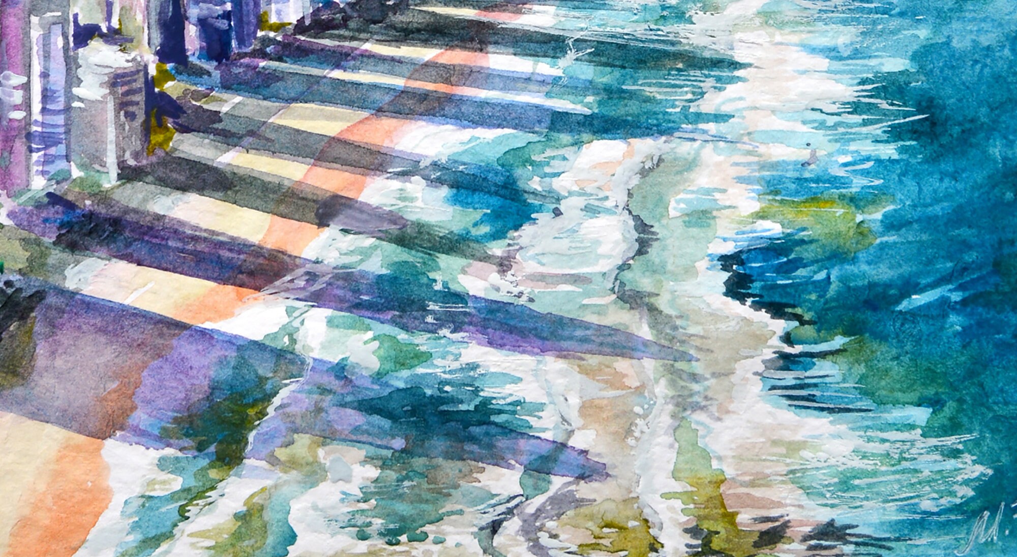 Gold Coast Painting Gold Coast Skyline Watercolour Artwork Etsy Australia